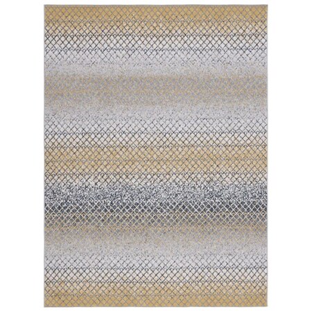 Safavieh 9 x 12 ft. Odyssey Modern Power Loomed Rectangle Area Rug Gold & Grey ODY828D-9